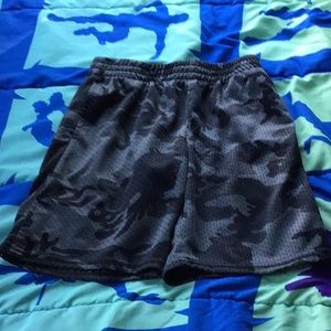 Black camo boys shorts